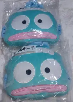 サンリオ ハンギョドン 顔形ポーチ2点セット