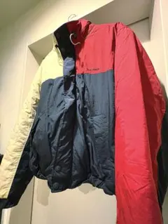 90s トミーヒルフィガー ナイロンジャケット L 収納フード付