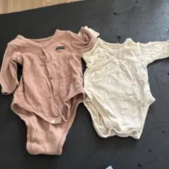 コットン100%ロンパース 60cm 2枚セット