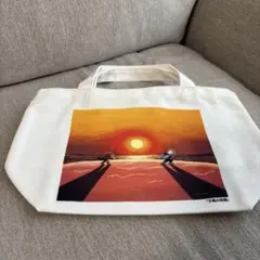 やなせたかし展　ランチトートバッグ　夕陽の決闘　アンパンマン　バイキンマン