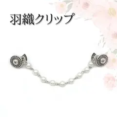 羽織 クリップ ヴィンテージ パール クラッシック ショール ストール