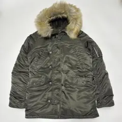 ✨美品✨アルファALPHA N-3B フライトジャケット【L】カーキモッズパーカ