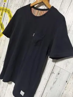 Paul Smith マルチストライプ ポケットTシャツ ブラック M - メルカリ