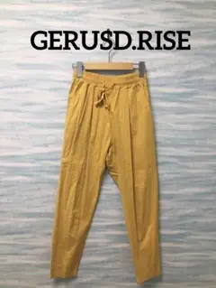 【GERUSD.RISE】ロングパンツ イエロー 無地　M