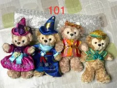 101 ダッフィー&シェリーメイ ぬいぐるみバッジ 4体