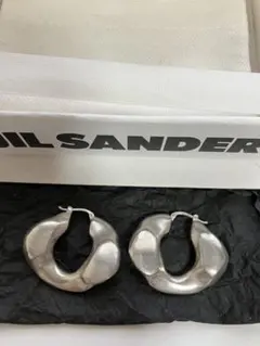JIL SANDER シルバーフープピアスのサムネイル