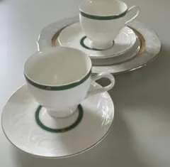 NARUMI カップ・ソーサー 2個　ディッシュ２枚セット