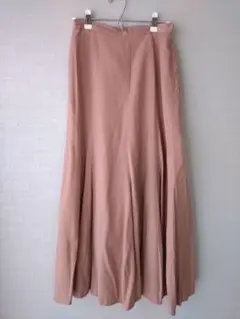ロングスカート　サーモンピンク