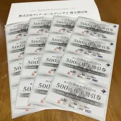 【最新】ヴィア・ホールディングス 株主割引券 500円券 16枚　8,000円のサムネイル