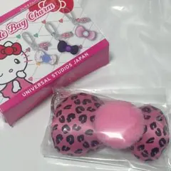USJ　ハローキティ　コレクタブルバッグチャーム ヒョウ柄