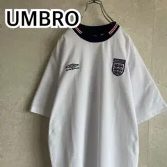 00s UMBRO イングランド代表 リンガーTシャツ オーウェン 刺繍 Y2K