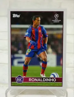 【lost rookie】ロナウジーニョ　バルセロナ topps soccer