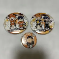 【即購入OK！】ハイキュー!! 缶バッジ 日向翔陽 影山飛雄 3個セット