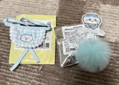 ちいかわベビー ぽんぽんチャーム付きフォンタブ よだれかけセット ハチワレ