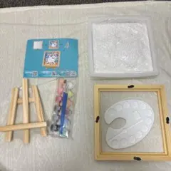 子供用 お絵描きキット 可愛い猫のアート 塗り絵キット
