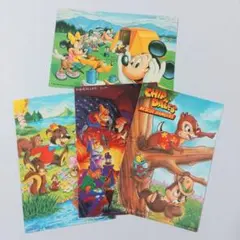 【レトロ・アンティーク】第一生命ノベルティ・ディズニーポストカード4枚セット