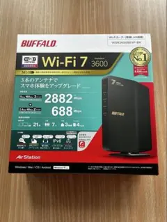 BUFFALO Wi-Fi 7 ルーター WSR3600BE4P-BK - メルカリ