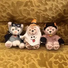 未使用　ダッフィー　シェリーメイ　ジェラトーニ　ぬいば＆ぬいスト　ハロウィン 未使用 タグ付きダッフィー シェリーメイ ジェラトーニ