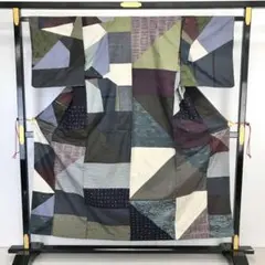 紬着物 創作着物 大島紬 寄せ柄 希少 珍品 KK-1874