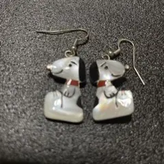 新品ズニ族スヌーピーShenelle Comosona作ピアスSilver925 新品ズニ族スヌーピーShenelle Comosona作ピアスSilver925 新品