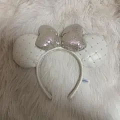 ミニー パール 白 カチューシャ