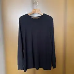 ユニクロ ヒートテックウルトラウォームクルーネックT 超極暖 長袖 黒 XL