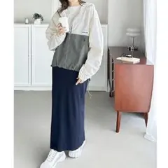 レディース　アウター　JaVa オフホワイト✖️グレー