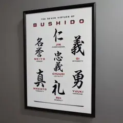 No.P1094◆A4 侍 サムライ 武士道 ポスター 写真 アート 和 額 壁