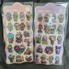 ボンボンドロップシール オーロラ ラブブ らぶぶ Labubu 2枚