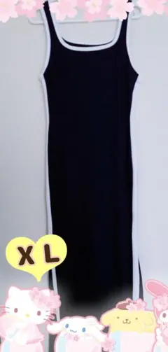 大きいサイズ★キャミソール ロングワンピース