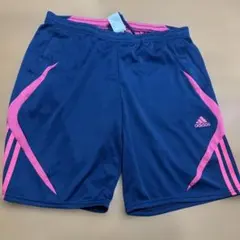 adidas ジャージ　短パン　ネイビー ピンク