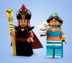 【未使用】レゴ ミニフィグ ディズニー2 ジャファー・ジャスミン セット