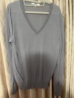 UNIQLO 長袖ニット ブルー