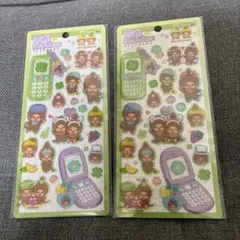 M*4様 モンチッチ 平成はっぴーフォン シール 2枚セット 平成レトロ　もんち