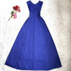 美品】 プリーツプリーズ 22SS サイドライン マキシ丈 ワンピース 2