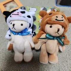 クマ ぬいぐるみ 牛帽子タリーズ