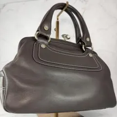 CELINE ブギーバッグ 馬車チャーム レザー ハンドバッグ 青 - メルカリ