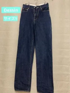 Dessinダークブルー ストレートデニム サイズ1