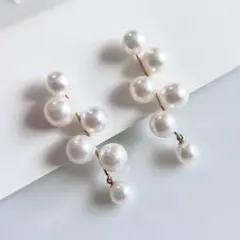 Milluflora ミルフローラ K10YG あこや真珠 ピアス
