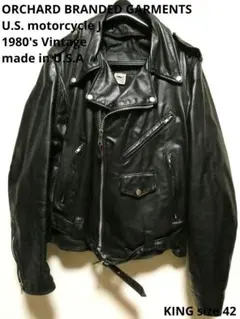 ブランデッドガーメンツ オーチャード80'sヴィンテージ ライダース　38 617872bfb2a85a0feca93b92d831ad