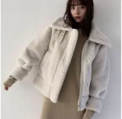 SNIDEL リバーシブルボアボンバージャケット