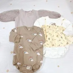 ロンパースまとめ売り　バースデイ　ママラク　テータテート　80