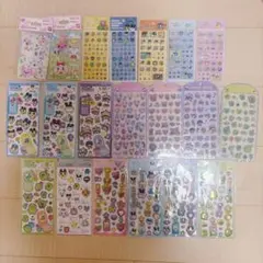 たまごっち シールまとめ売り タイルシール コットンパフィーシール