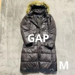 GAP ギャップ ロングダウン ジャケット ダウンコート ダークブラウン