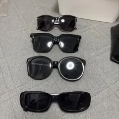 ブラックサングラス4個セット
