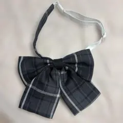 チェック柄 リボンタイ 学生服 制服 グレー コスプレのサムネイル