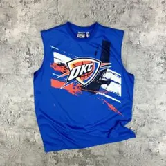 NBA オクラホマシティ・サンダー ノースリーブシャツ ZIPWAY 古着 L