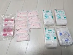 母乳フリーザーパック＋母乳パッド＋産後パッド まとめ売り 授乳産後セット