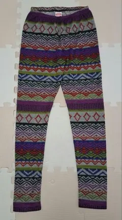 多色幾何学模様レギンス