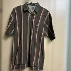 TOMMY HILFIGER ストライプ 半袖ポロシャツ